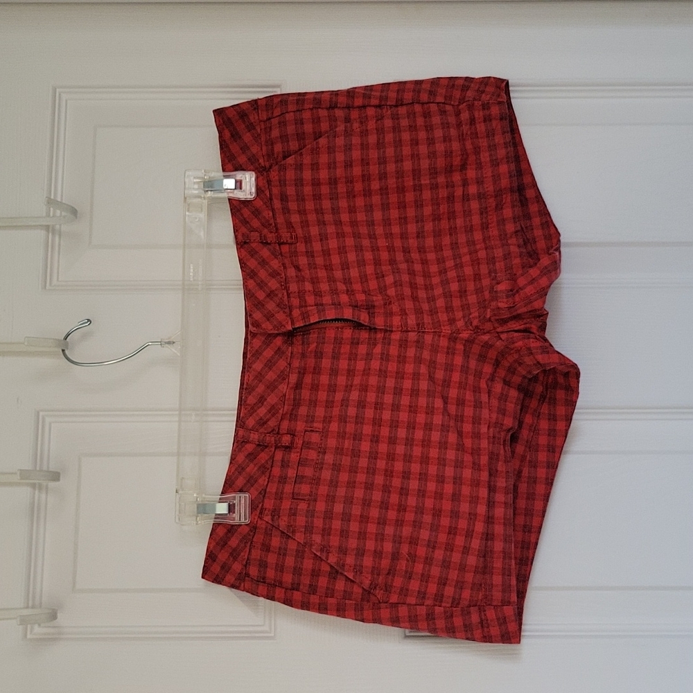 Bullhead Black Plaid Short Shorts. Size 9